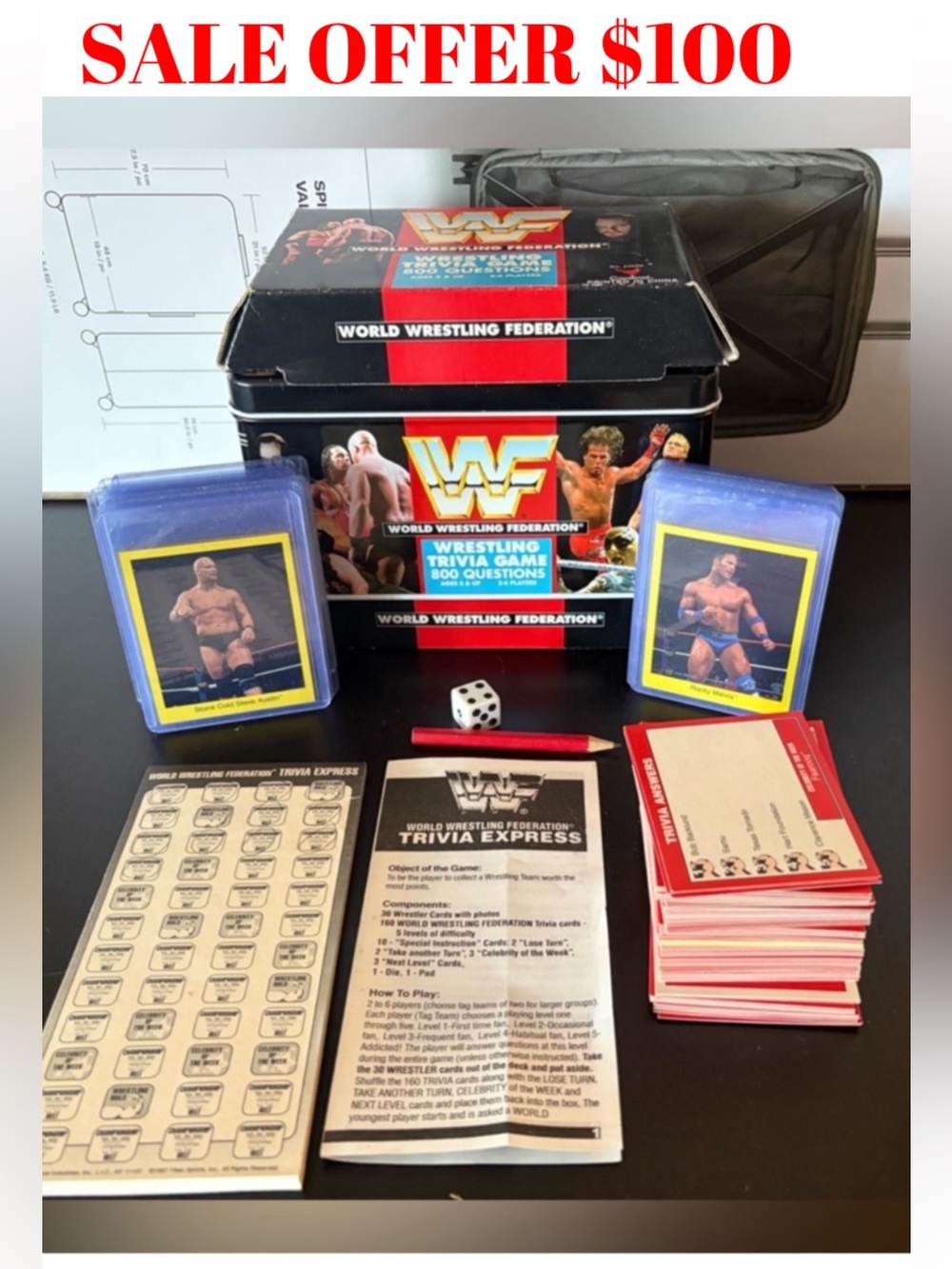 1997 WWE Wrestling Complete Card Set The Rock Stone Cold Rookie RC Cards